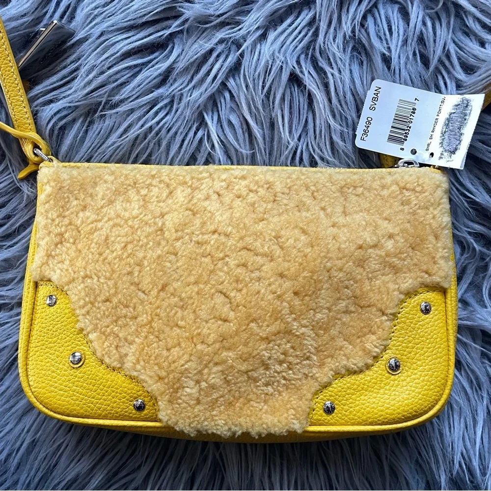 COACH ryder shearling crossbody bag